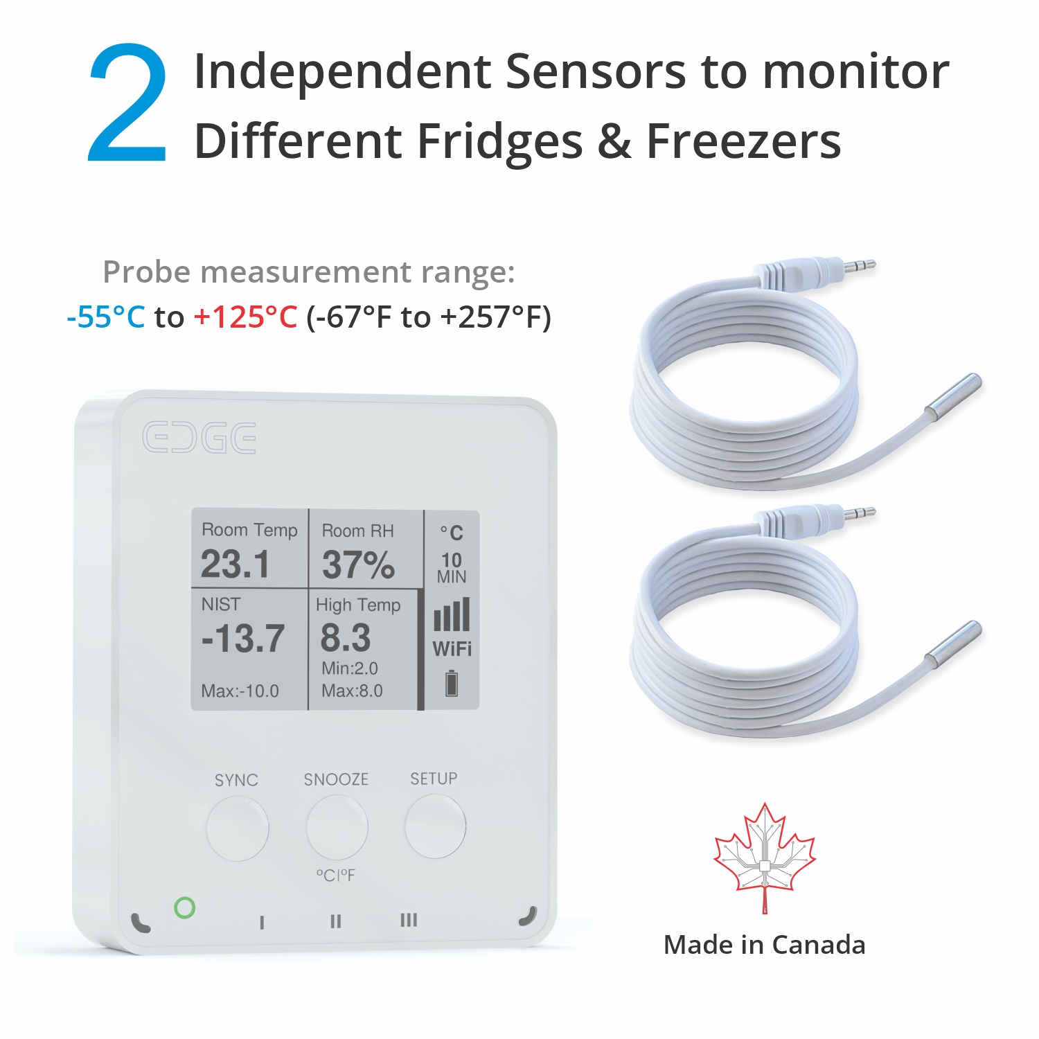 MaxLinc EDGE Thermo WiFi HACCP/NIST Temp/Humidity Data Logger & Alarm thumbnail 6
